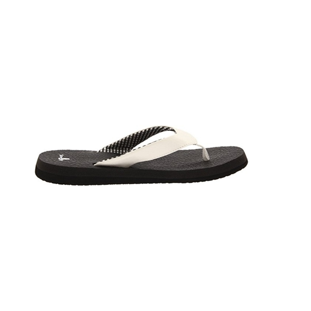 Sanuk Women's Yoga Mat Flip Flop White A - Picture 4 of 8